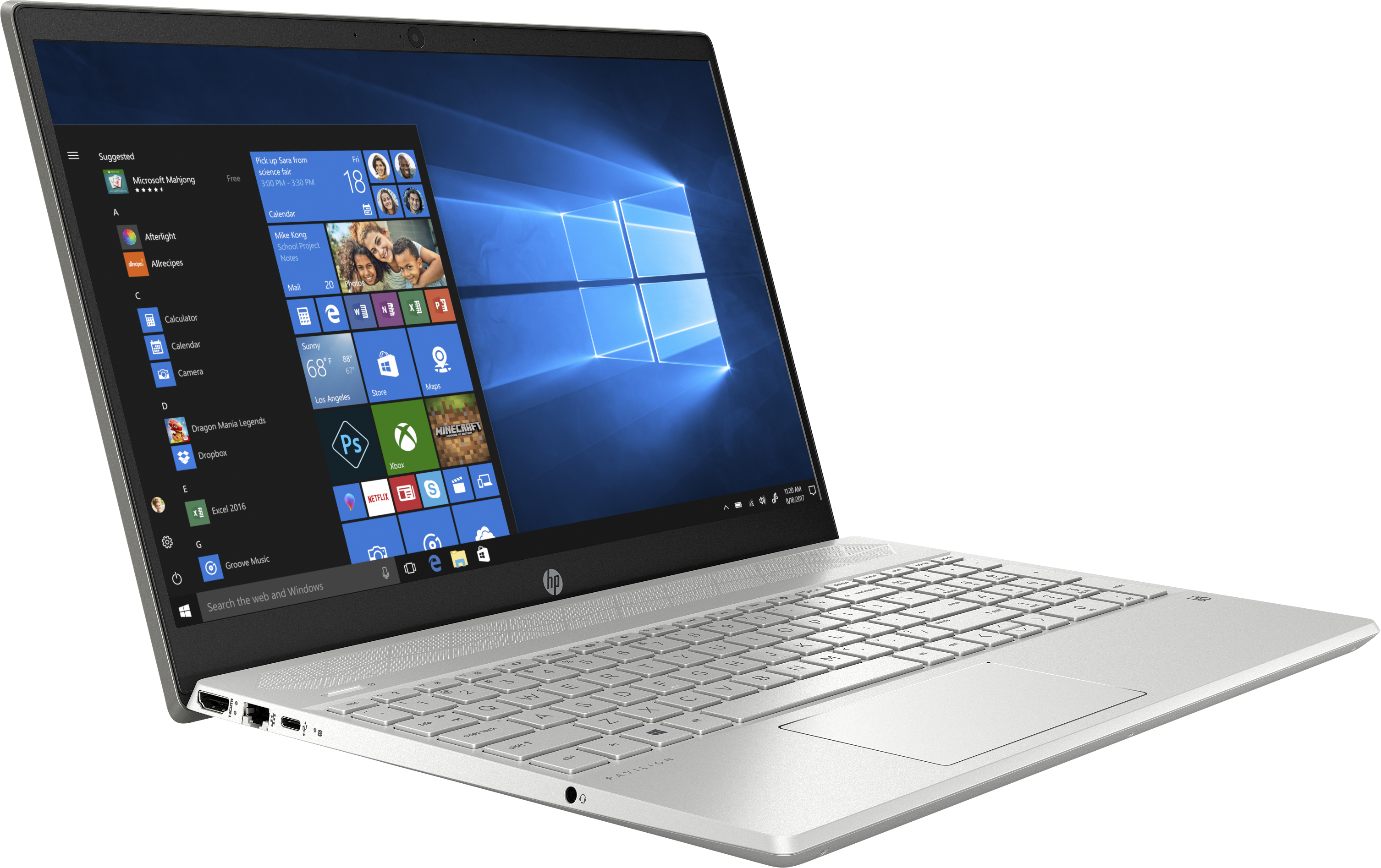 HP Pavilion i5-8265U/ 8GB / 512 SSD/ MX150 2GB GDDR5/ Laptop Gümüş 6ZK74EA