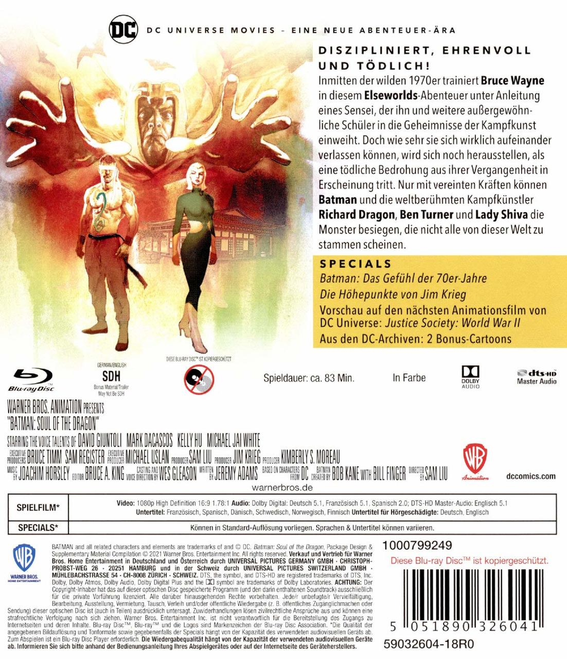 DCU: Batman Soul of the Dragon Blu-ray