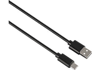 HAMA USB-C-Stecker auf USB-A-Stecker Kabel, Schwarz