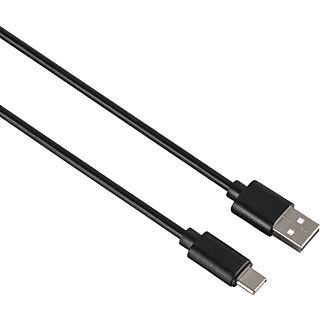 HAMA USB-C-Stecker auf USB-A-Stecker Kabel, Schwarz