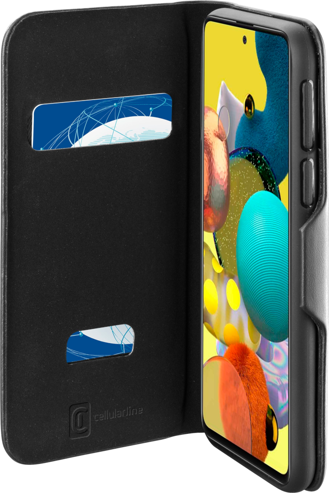 CELLULARLINE Flipcover Clutch Galaxy A52 Noir (BOOKCLU3GALA52K)
