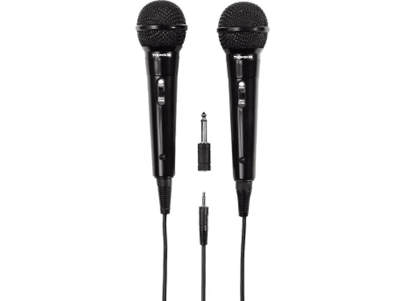 THOMSON Dynamische microfoon Karaoke M135D 2 stuks Zwart (131772)
