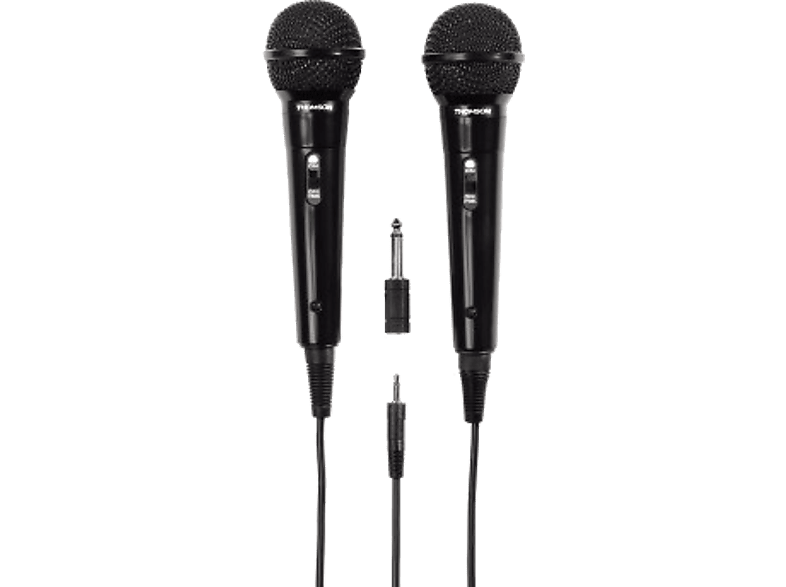 Thomson Microphone Dynamique Karaoke M135d 2 Pièces Noir (131772)