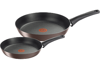 TEFAL Tefal - Poêles à frire «Chef's Delight» - Lot de 2 - Noir - Poêle à frire (Marron foncé)