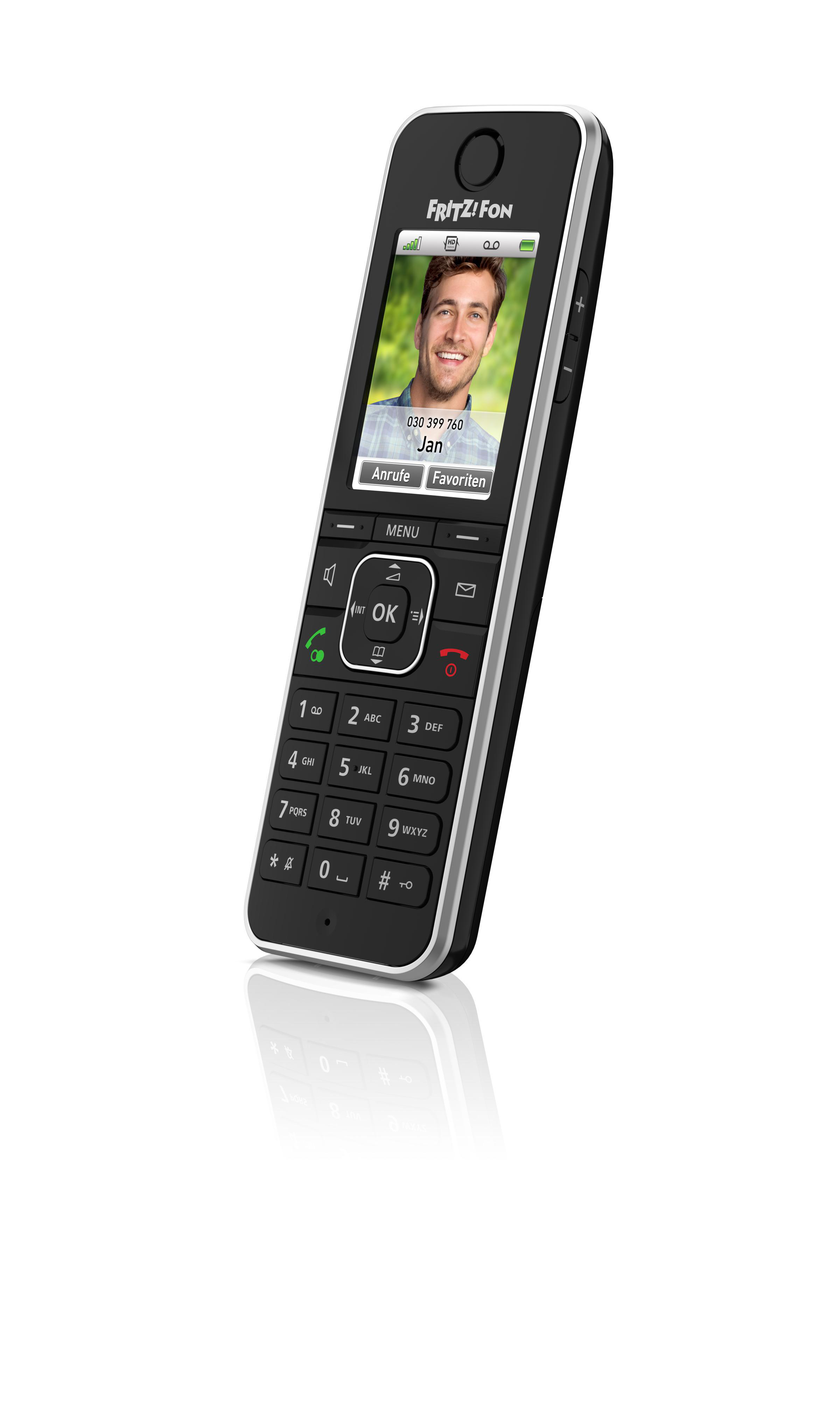 AVM FRITZ!Fon Schwarz C6 DECT-Telefon