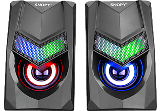 SNOPY SN-X25 2.0 Multimedia RGB Işıklı 3W USB Bilgisayar Hoparlörü Siyah