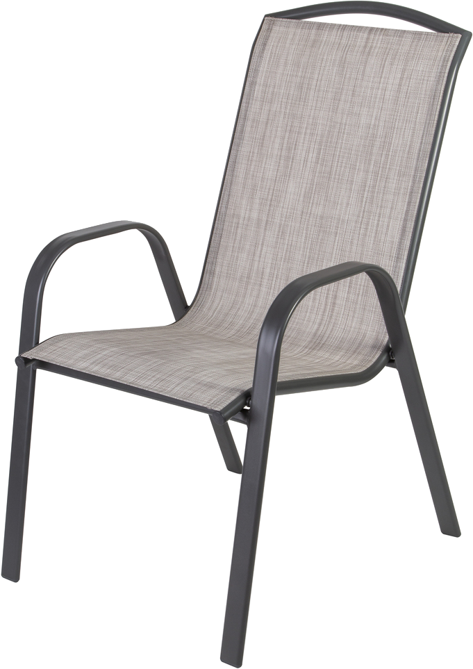 FIELDMANN FDZN 5112 Fémvázas kerti szék, világos szürke/fekete