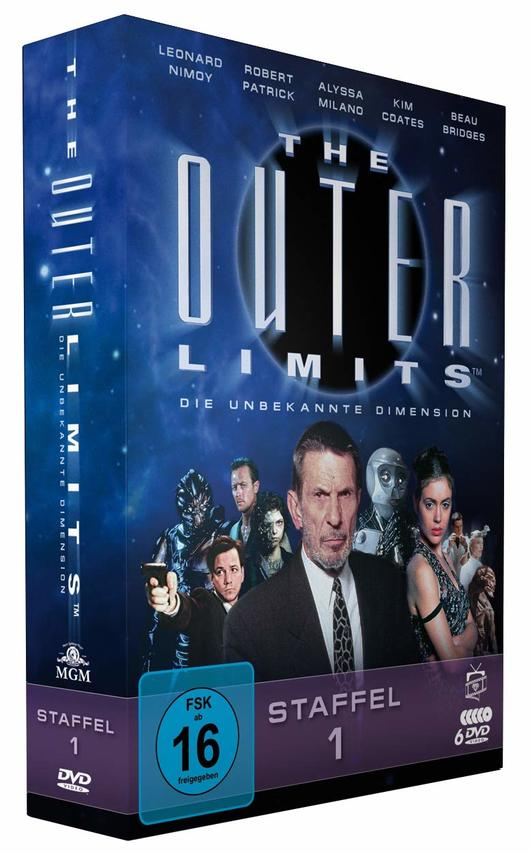 DVD-Boxset von The Outer Limits mit Leonard Nimoy und anderen Schauspielern.