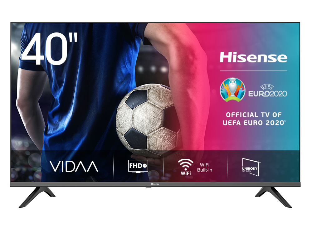 TV LED 40" - Hisense 40A5600F, FHD, VIDAA U, Smart TV, DVB-T2, Dolby Audio, DBX, Negro