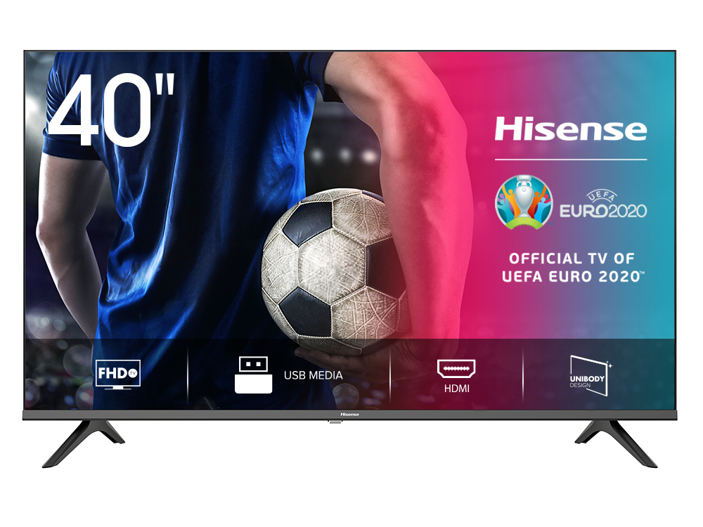 TV LED 40" - Hisense 40A5100F, Full-HD, MSD3666, DVB-T2, Modo Hotel, Negro