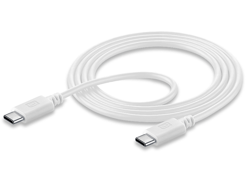 CELLULARLINE 5A USB USB-C to USB-C 45W Süper Hızlı Şarj ve Data Kablosu Beyaz