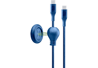 CELLULARLINE Line Click USB-C to USB-C Şarj ve Data Kablosu 1.5M Mavi