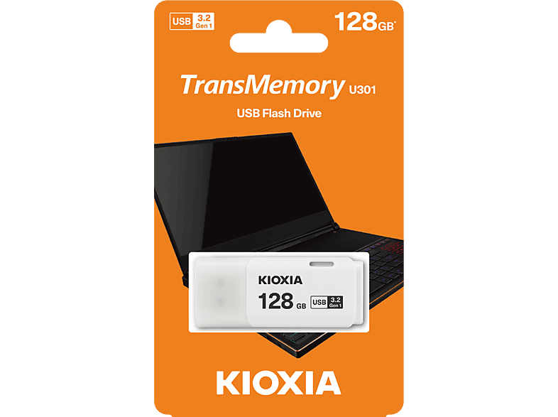 KIOXIA U301 128GB USB Bellek Beyaz_1