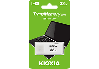 KIOXIA U202 32GB USB 2.0 USB Bellek Beyaz_1