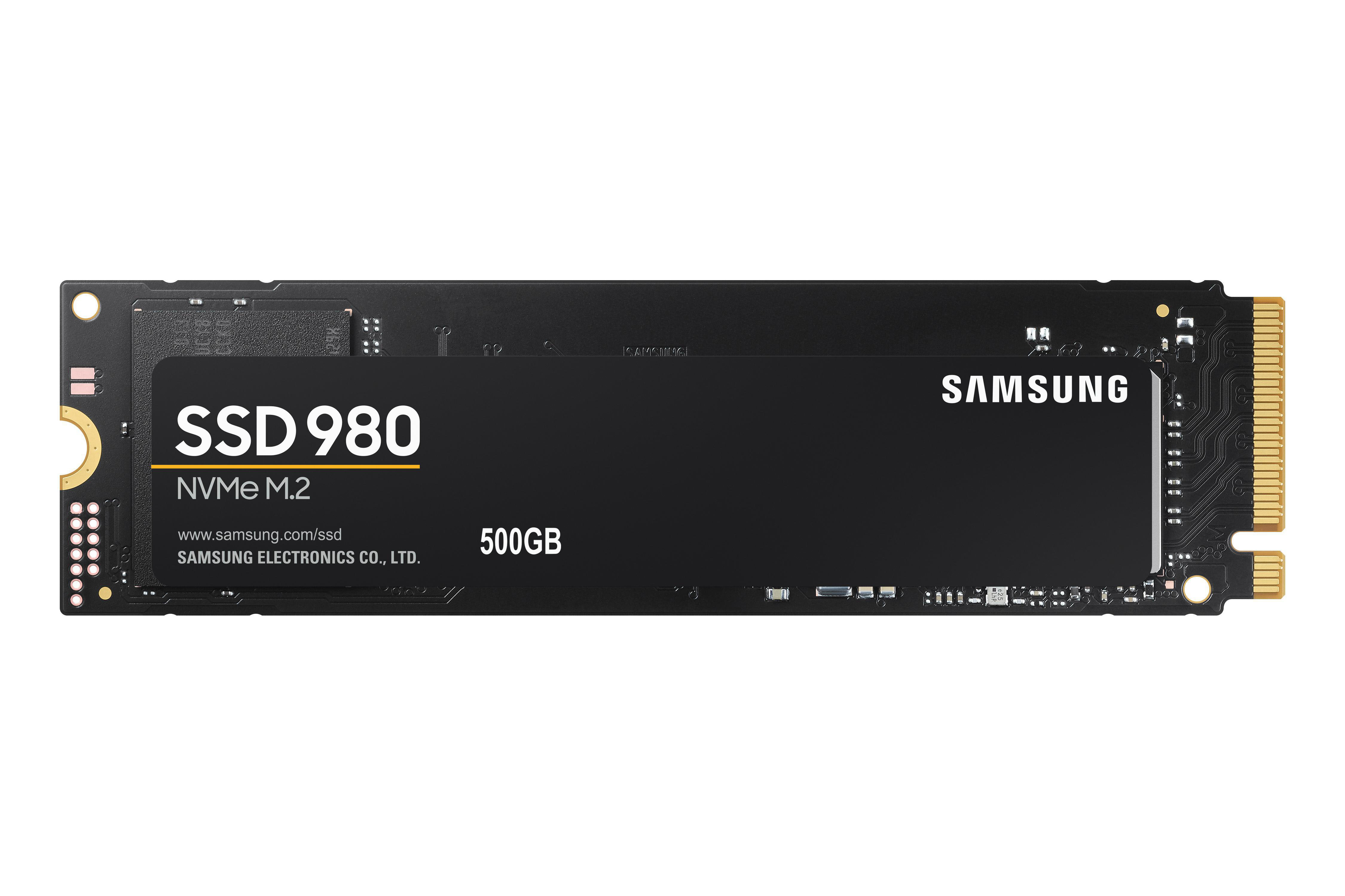 SSD Retail, intern 500 via Festplatte M.2 980 GB NVMe, SAMSUNG