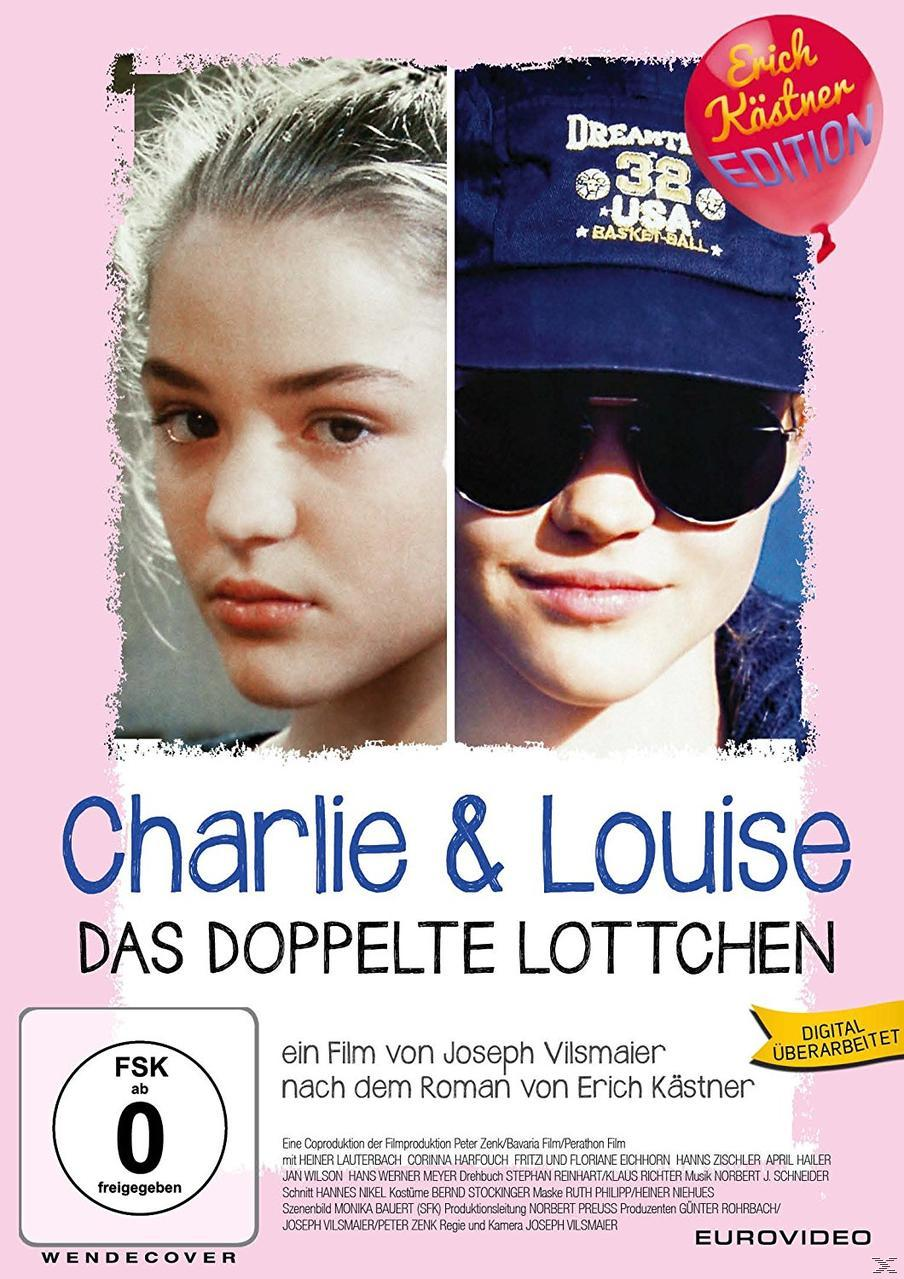 DVD-Cover für Charlie & Louise, mit zwei jungen Frauen und Text.