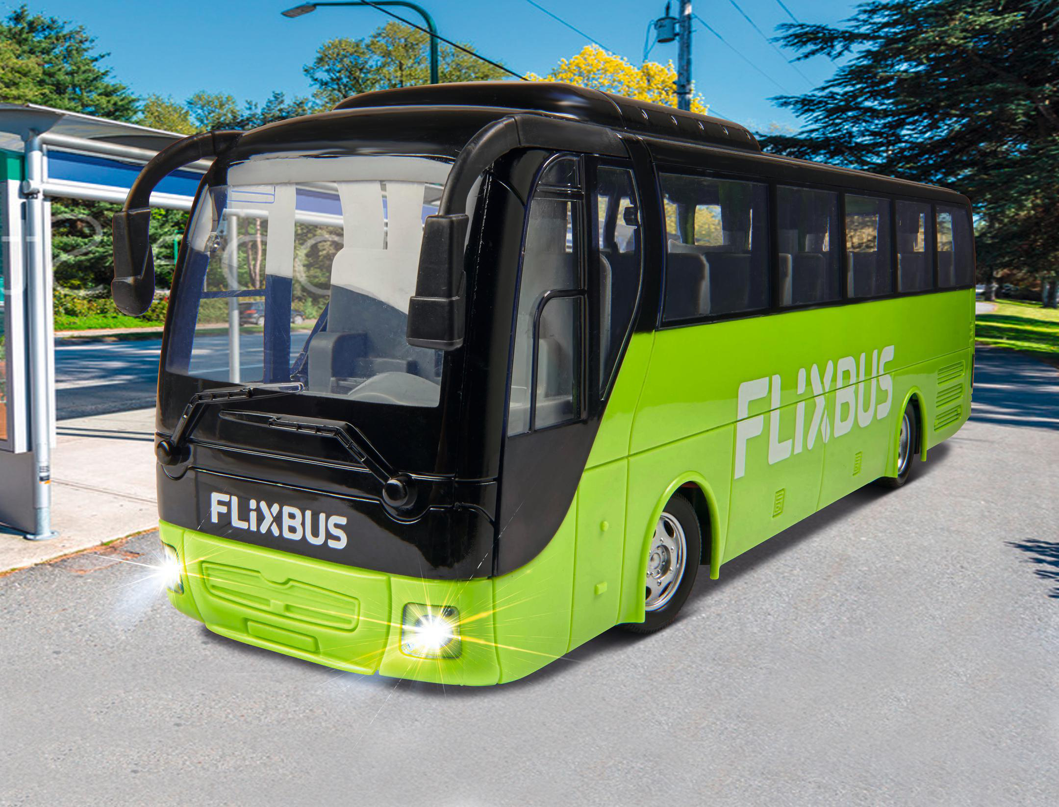 CARSON FlixBus 2.4GHz 100% RTR ferngesteuertes Spielfahrzeug, Grün