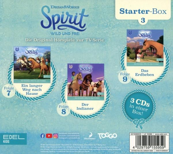 Box-Set mit Spirit-CDs. Die Box zeigt Bilder aus der TV-Serie, einschließlich des Titels.