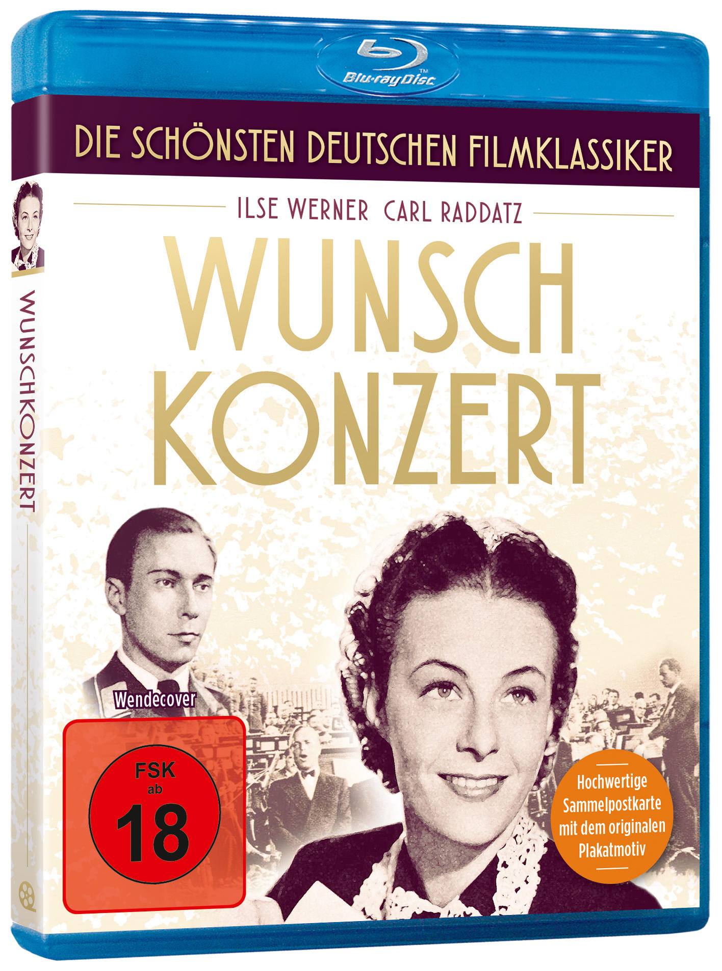 DVD-Cover mit Filmtitel, Bildern von Personen und roter Bewertungsbox.