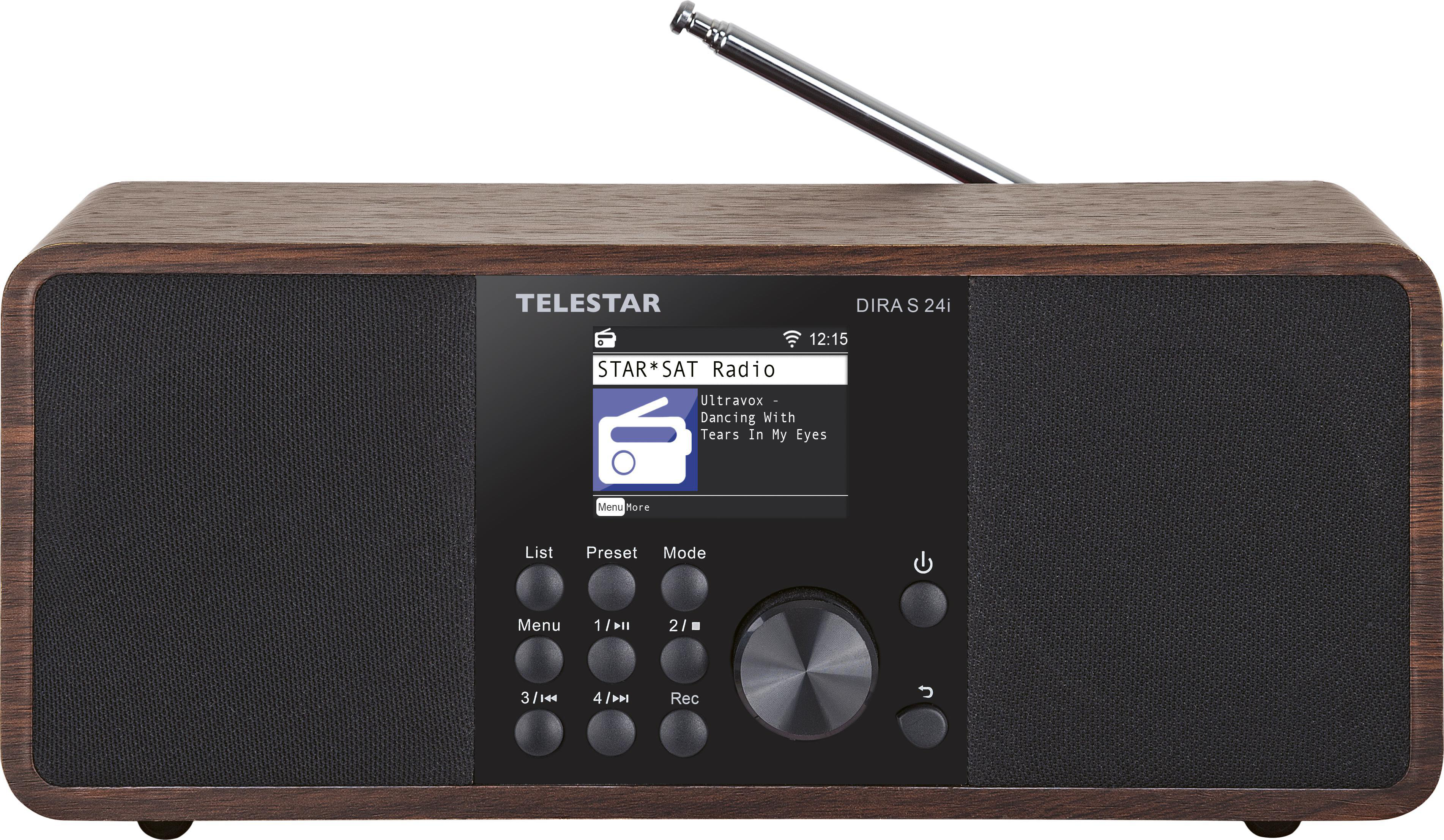 TELESTAR Dira S 24i DAB+ Radio, DAB+, DAB, UKW, Internet, DAB, DAB+, FM, AM, Internet Radio, Bluetooth, Holzoptik
