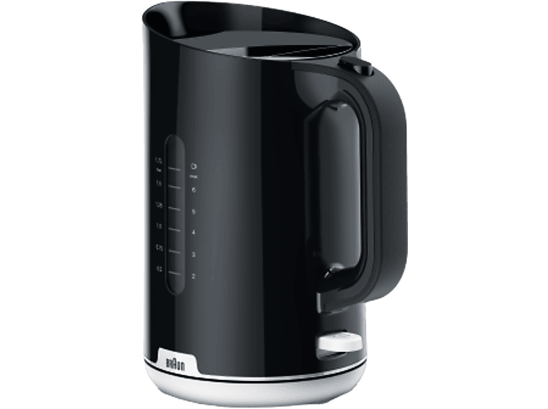 Braun 0X21010045 Breakfast Serie 1 Wasserkocher (Schwarz, 1.7 l, 2200 Watt)