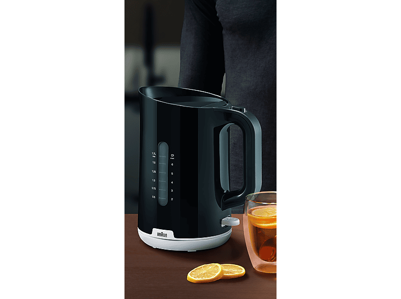 Braun 0X21010045 Breakfast Serie 1 Wasserkocher (Schwarz, 1.7 l, 2200 Watt) — Foto 2 von 2