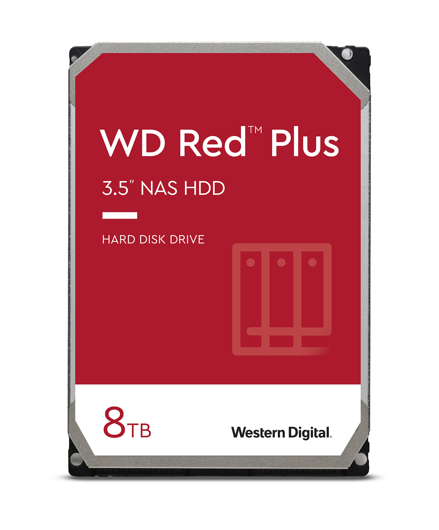 WD Red™ Plus Festplatte Bulk, 8 TB HDD SATA 6 Gbps, 3,5 Zoll, intern