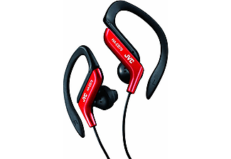 Auriculares - JVC HA-EB75, De botón, Con Cable, Jack de 3.5 mm, Rojo y Negro
