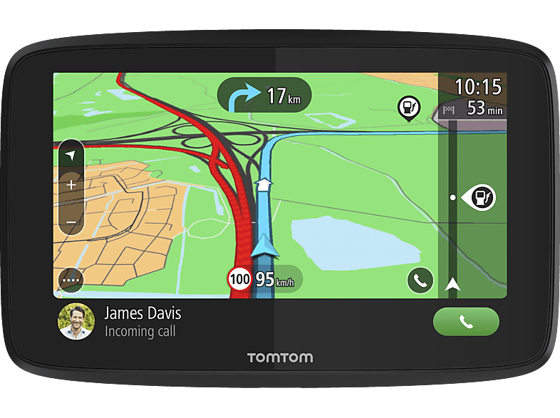 TomTom Navigationsgerät GO Essential (6 Zoll, Stauvermeidung dank TomTom Traffic, Karten-Updates Europa, Freisprechen, Updates über Wi-Fi, hochwertige Halterung)