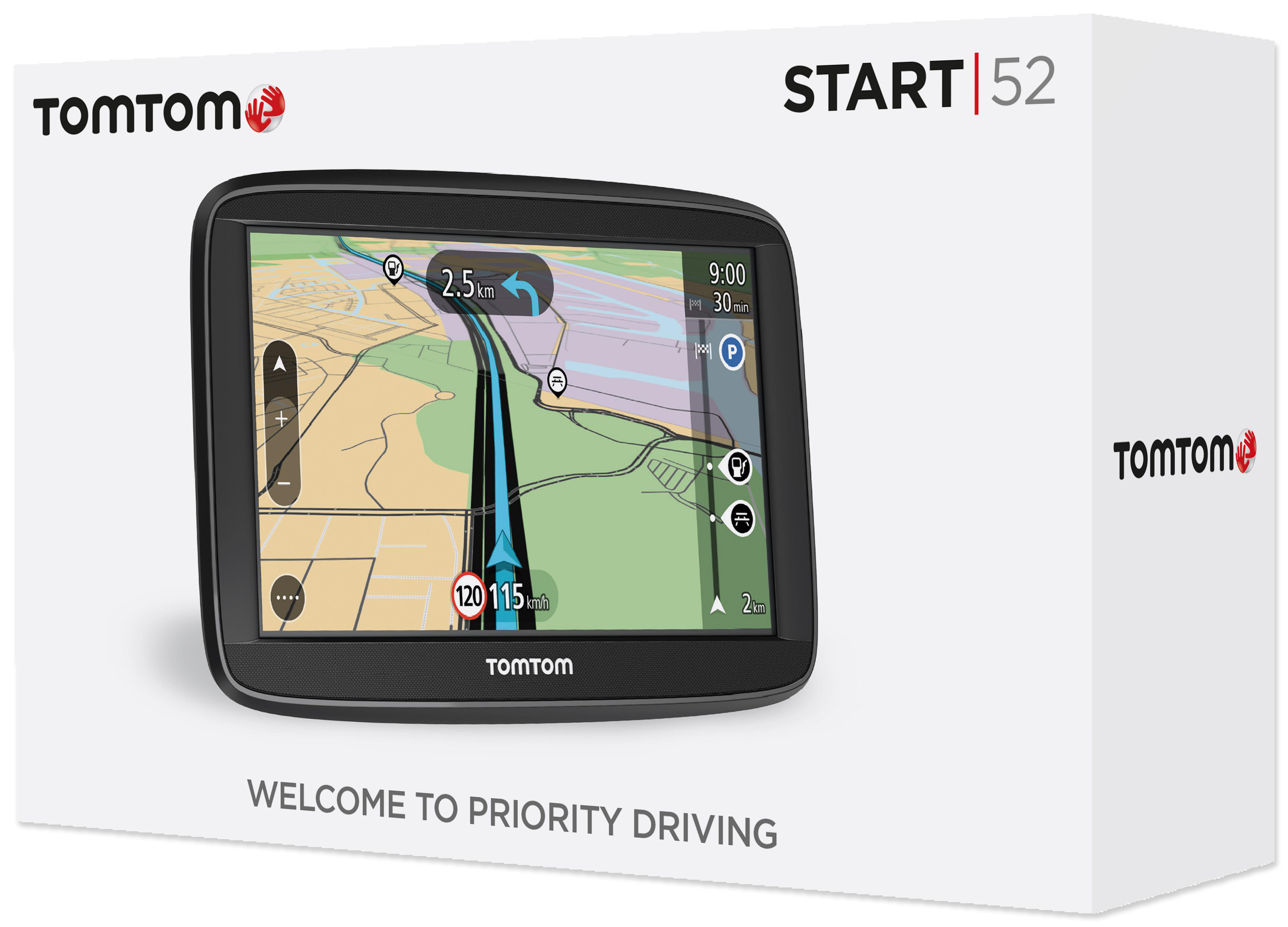 TomTom Navigationsgerät Start 52 (5 Zoll, Karten-Updates Europa, Fahrspurassistent, TMC, umkehrbare Halterung)