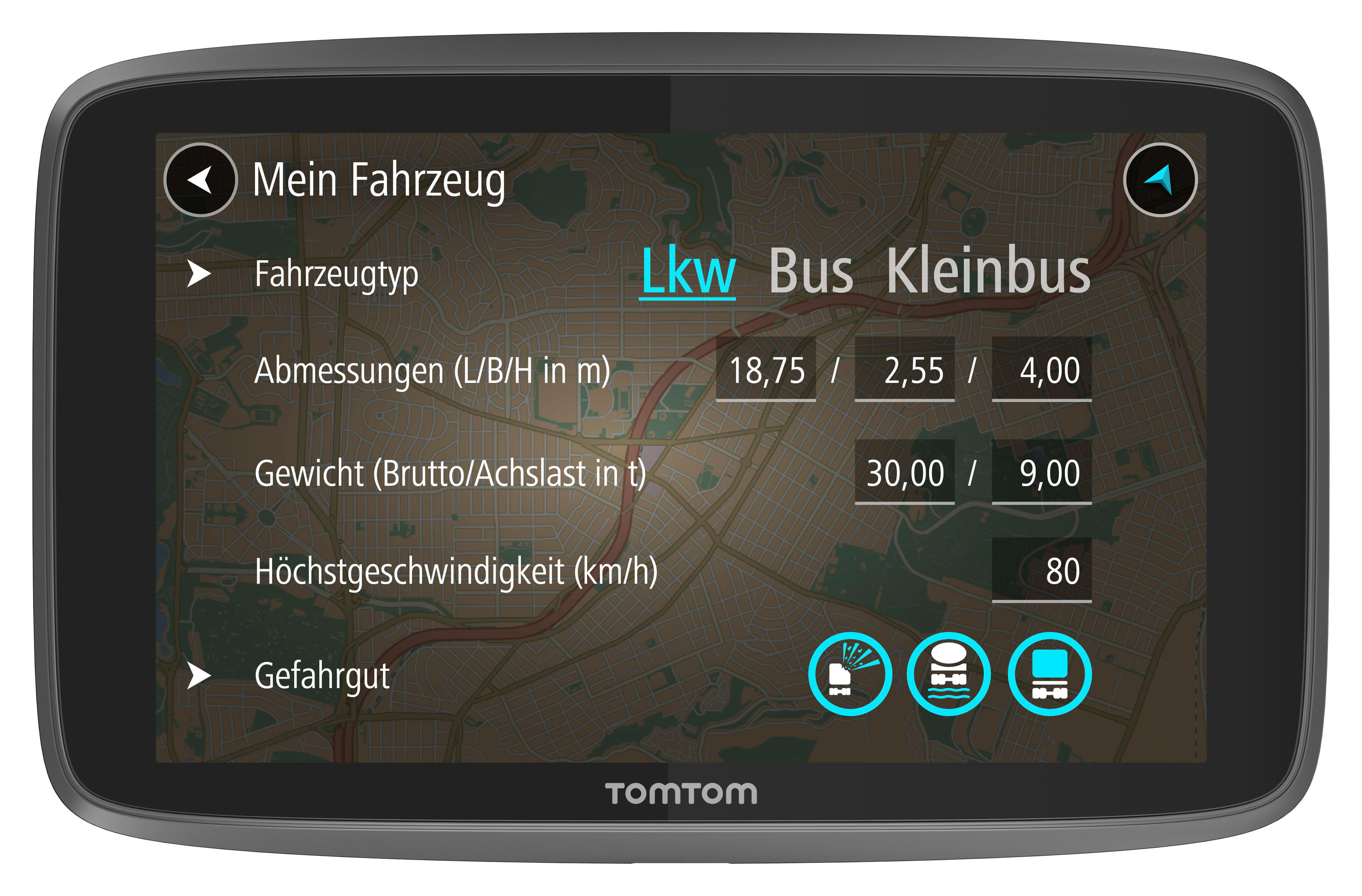 TomTom LKW-Navigationsgerät GO Professional 6200 (6 Zoll, Sonderziele und Routen für LKW, Karten-Updates Europa, Updates über Wi-Fi, hochwertige Halterung)