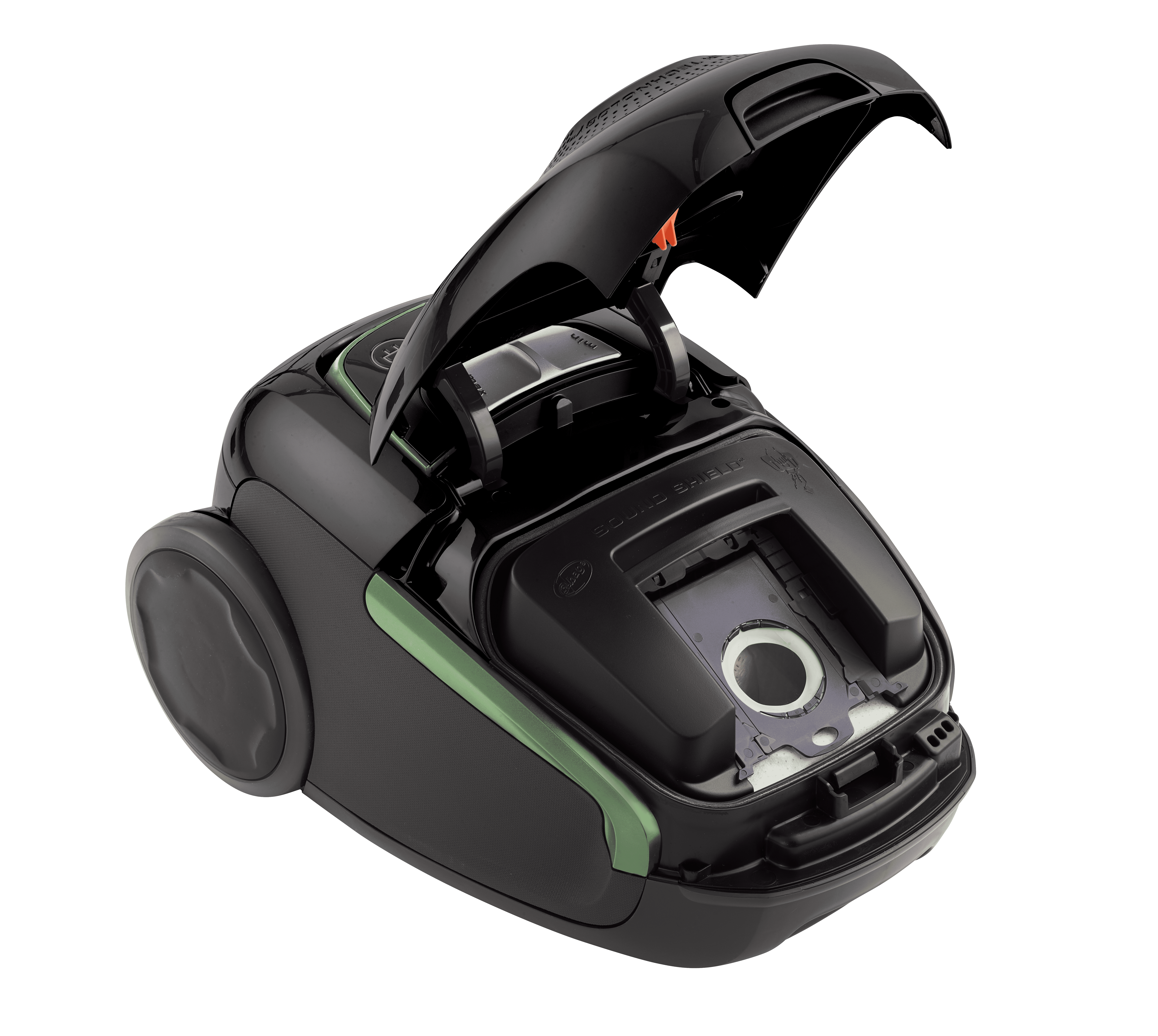 AEG VX8-2-ÖKO Bodenstaubsauger mit Beutel (64 dB(A), maximale Leistung: 600 Watt, Schwarz)