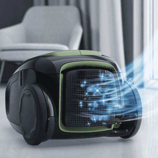 AEG VX8-2-ÖKO Bodenstaubsauger mit Beutel (64 dB(A), maximale Leistung: 600 Watt, Schwarz)