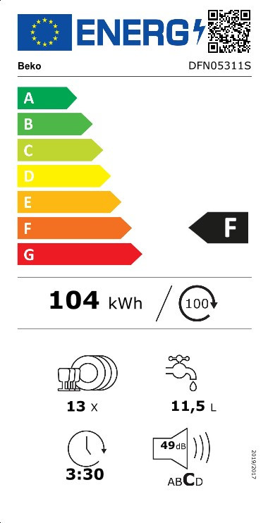 BEKO DFN-05311 S mosogatógép