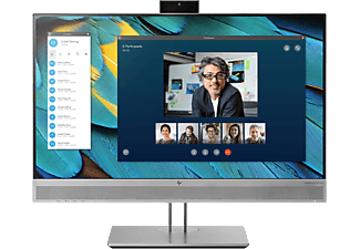HP EliteDisplay E243m - Monitore, 23.8 ", Full-HD, 60 Hz, Argento/Nero