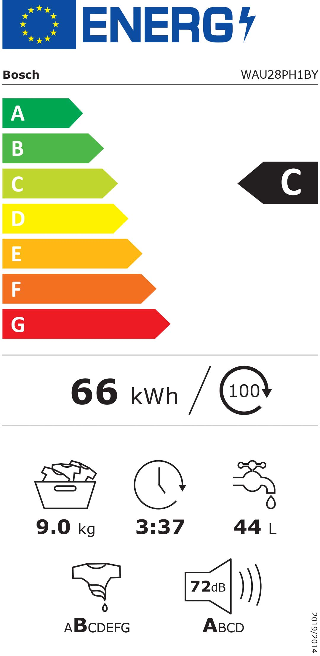 BOSCH WAU28PH1BY Home Connect elöltöltős mosógép