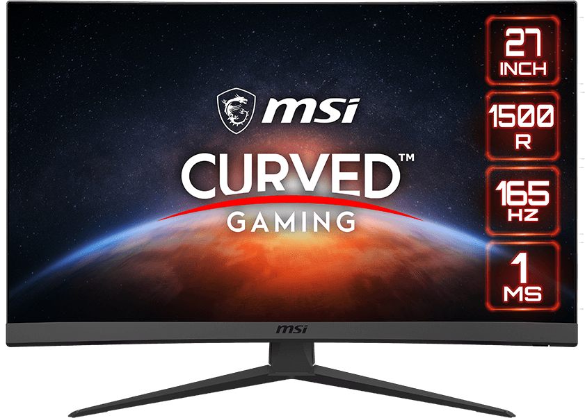 MSI OPTIX G27C6 - 27 inch - 1920 x 1080 (Full HD) - 1 ms - 165 Hz