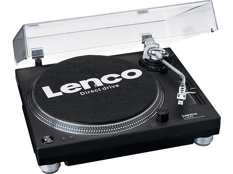 L-3809BK Plattenspieler, MediaMarkt Schwarz | LENCO