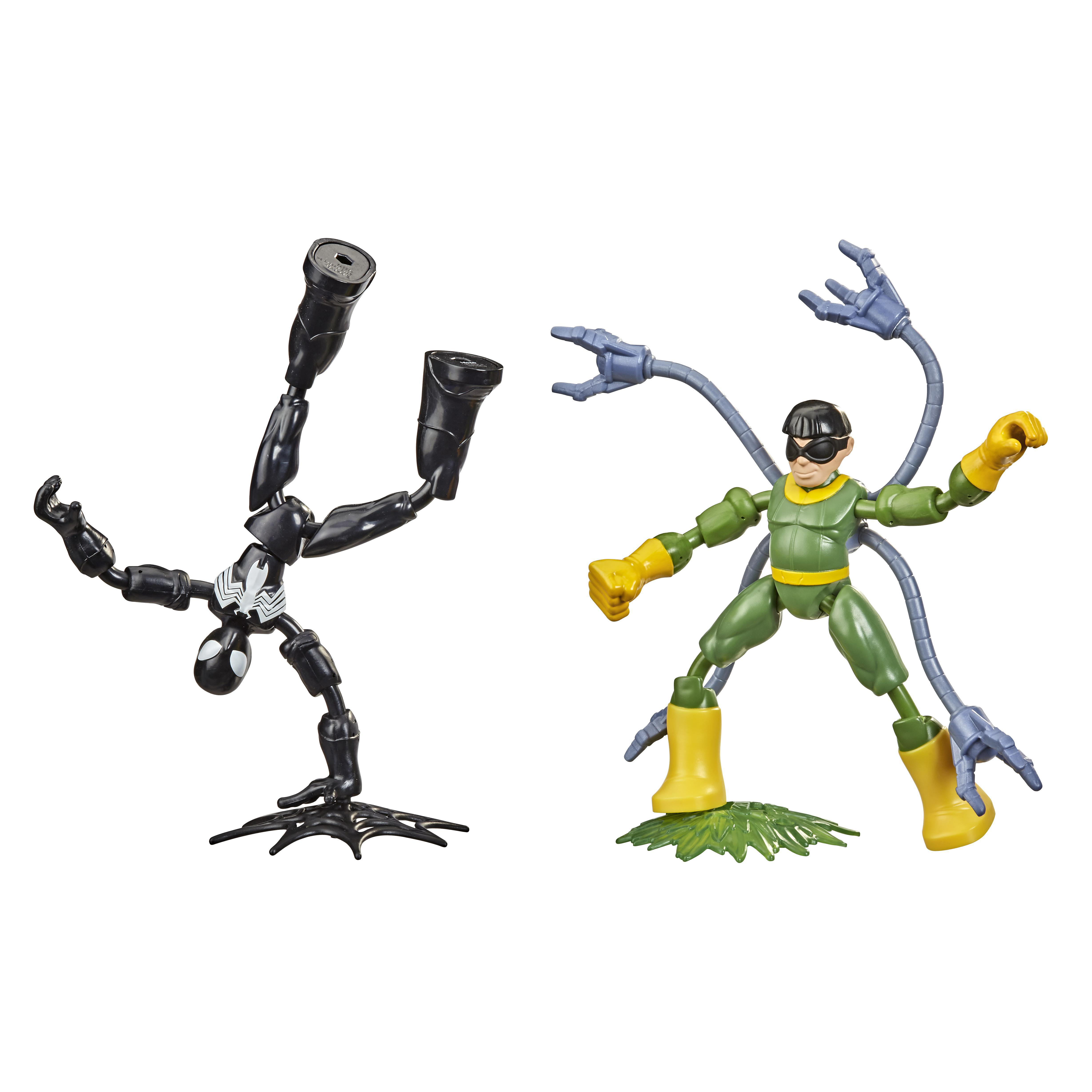 HASBRO Marvel Spider-Man Bend and Flex Black Suit Spider-Man gegen Doc Ock Spielfiguren Mehrfarbig