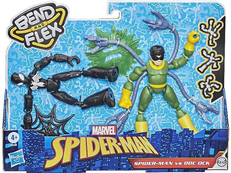 Hasbro Marvel Spider Man Bend And Flex Black Suit Spider Man Gegen Doc Ock Spielfiguren 3051