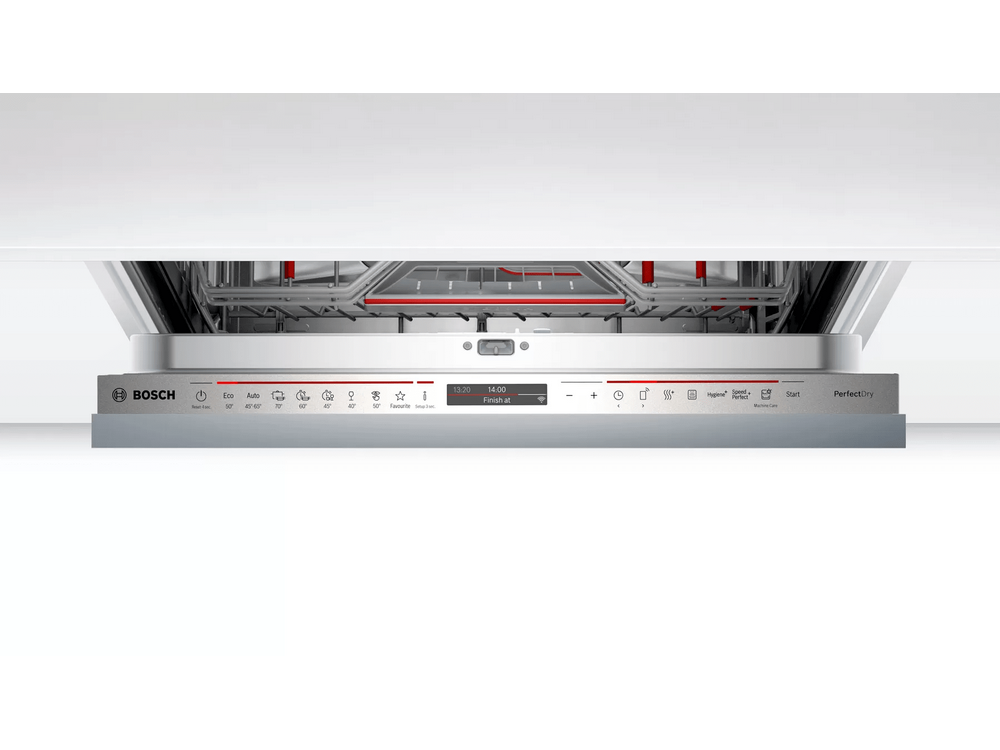 Lavavajillas integrable - Bosch SMV8YCX01E, 14 servicios, 8 programas, Home Connect, 60 cm, Inox