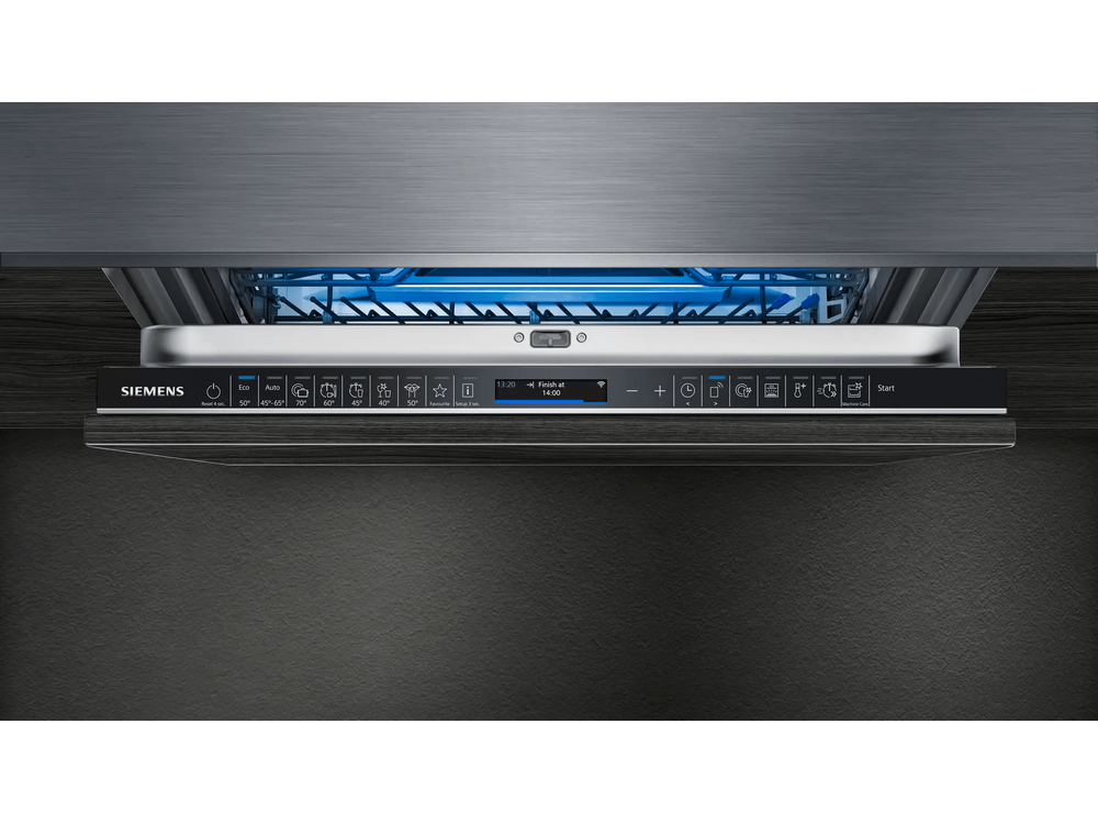 Lavavajillas integrable - Siemens SN87YX01CE, 14 servicios, 8 programas, Home Connect, 60 cm, iQdrive, Inox