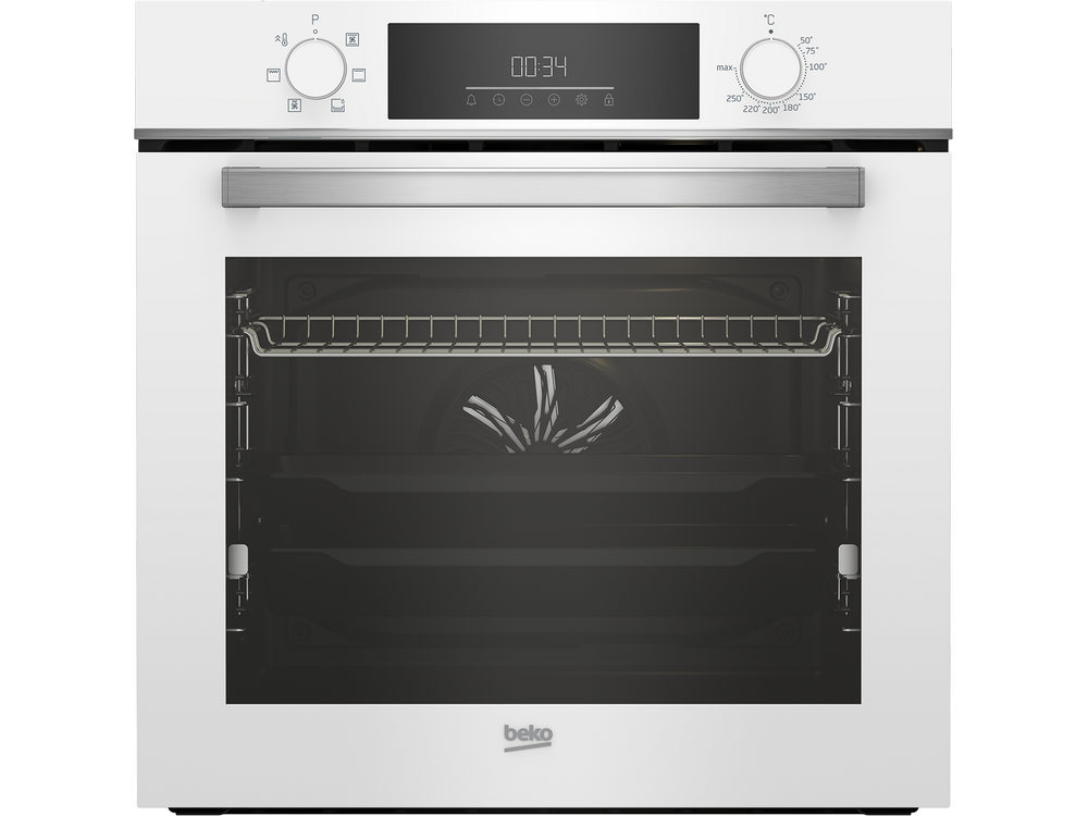 Beko Bbie18300w Horno multifunción steamshine clase a cristal blanco independiente 72lt 72l inox capacidad 595cm 594cm 567cm. 72 2400 60 6