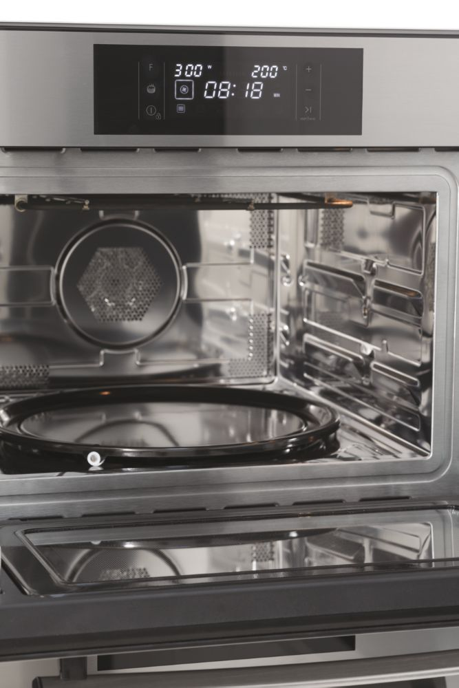 Microondas integrable - Candy Essenza MEC440TXNE, Grill combinado, 3350W, 44l, 17 funciones, Temporizador, Inox