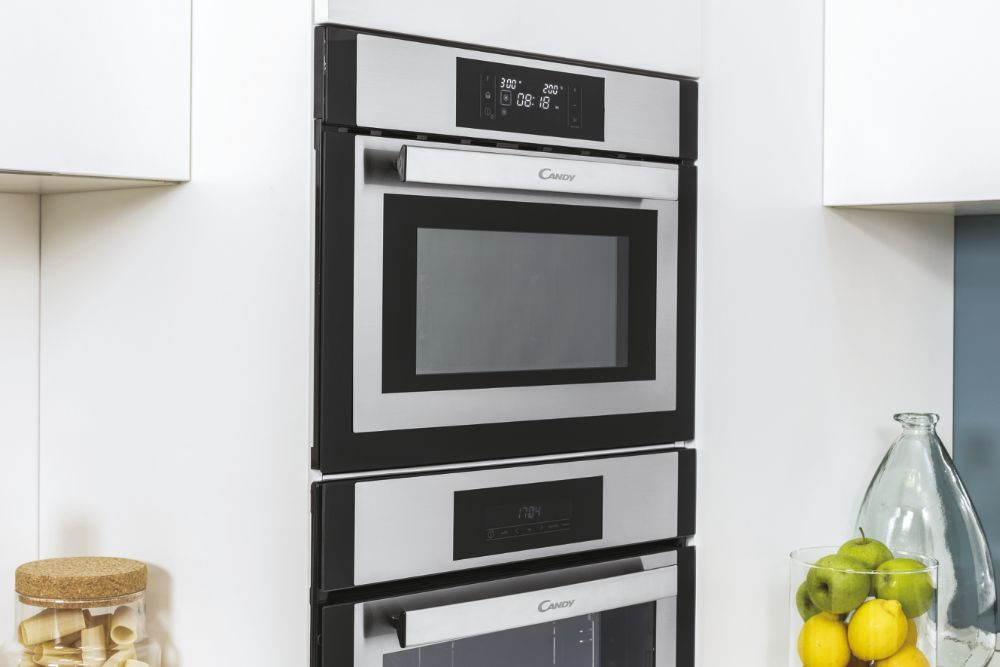 Microondas integrable - Candy Essenza MEC440TXNE, Grill combinado, 3350W, 44l, 17 funciones, Temporizador, Inox