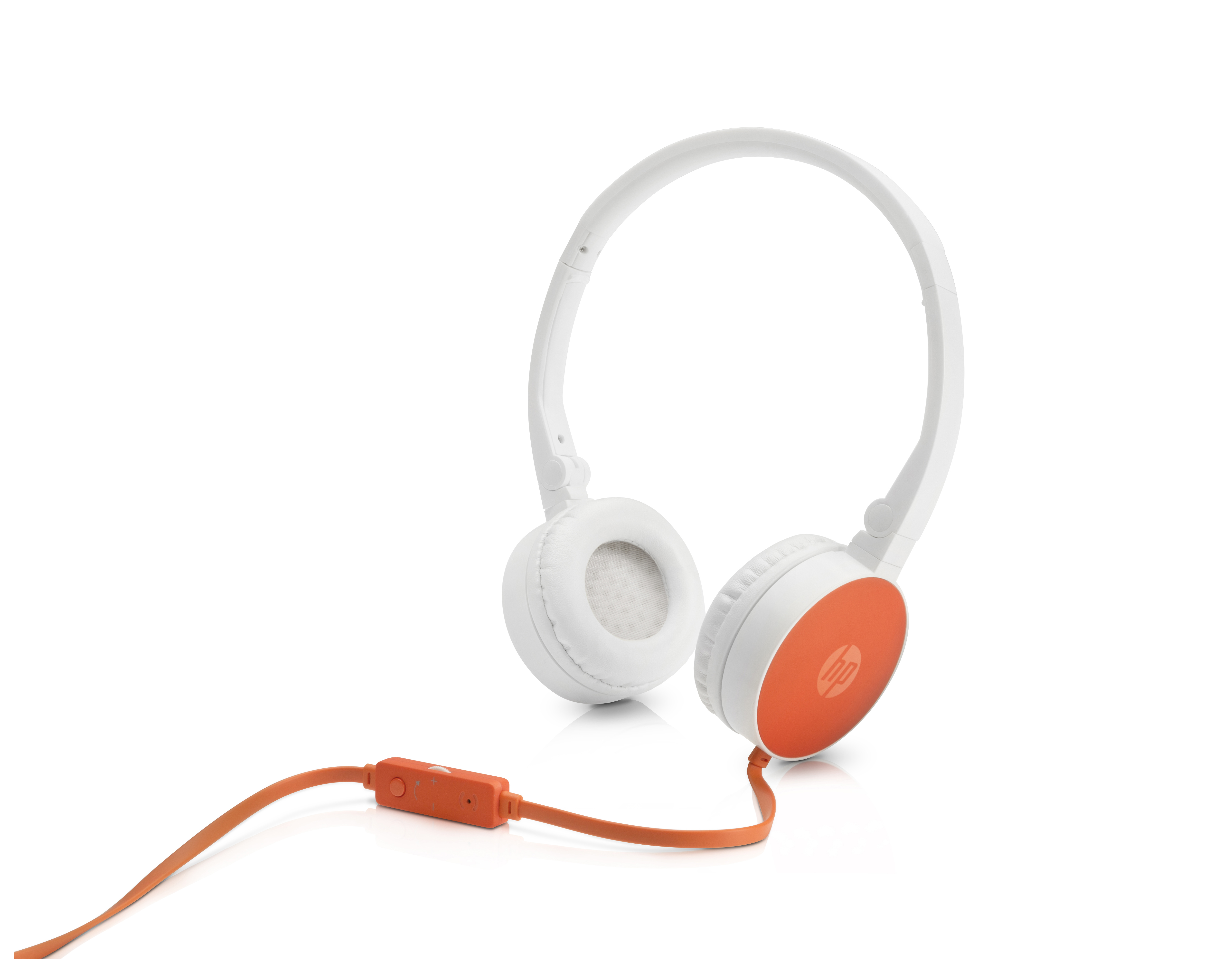 HP H2800 Binaurale Diadema Naranja, Color blanco auricular con micrófono