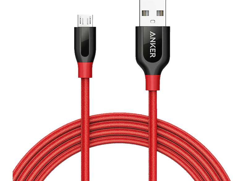 ANKER A8143H91, Kabel, 1,8 m, Rot