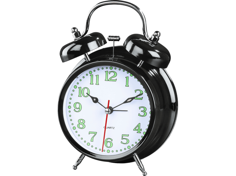 Hama Nostalgie Analog Alarm Clock Black