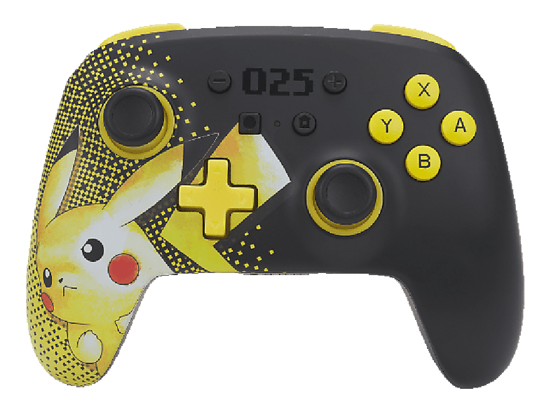 Ak Tronic Wireless Controller Pikachu 025 für Nintendo Switch - offiziell lizenziert; Contoller