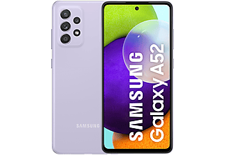 Móvil - Samsung Galaxy A52, Violeta, 256 GB, 8 GB RAM, 6.5" Full HD+, SDM720G Octa-Core, 4500 mAh, Android 11